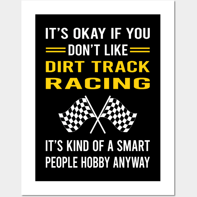 Smart People Hobby Dirt Track Racing Race Wall Art by Bourguignon Aror